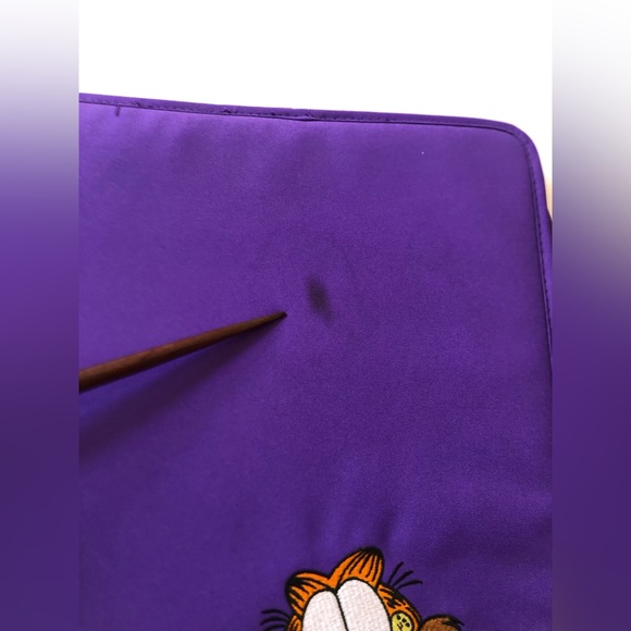 Vtg 90s Embroidered Garfield Binder - Picture 12 of 16